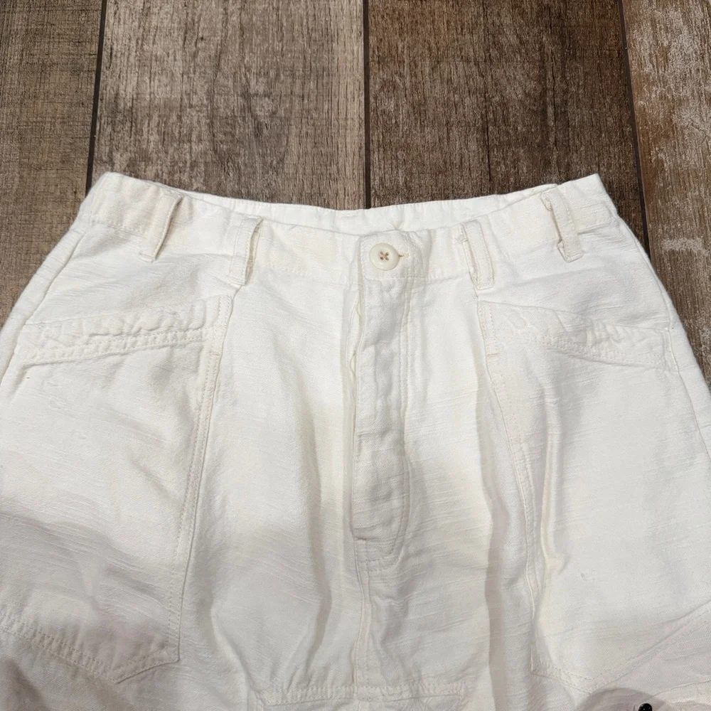 Free People | White Cargo Pants